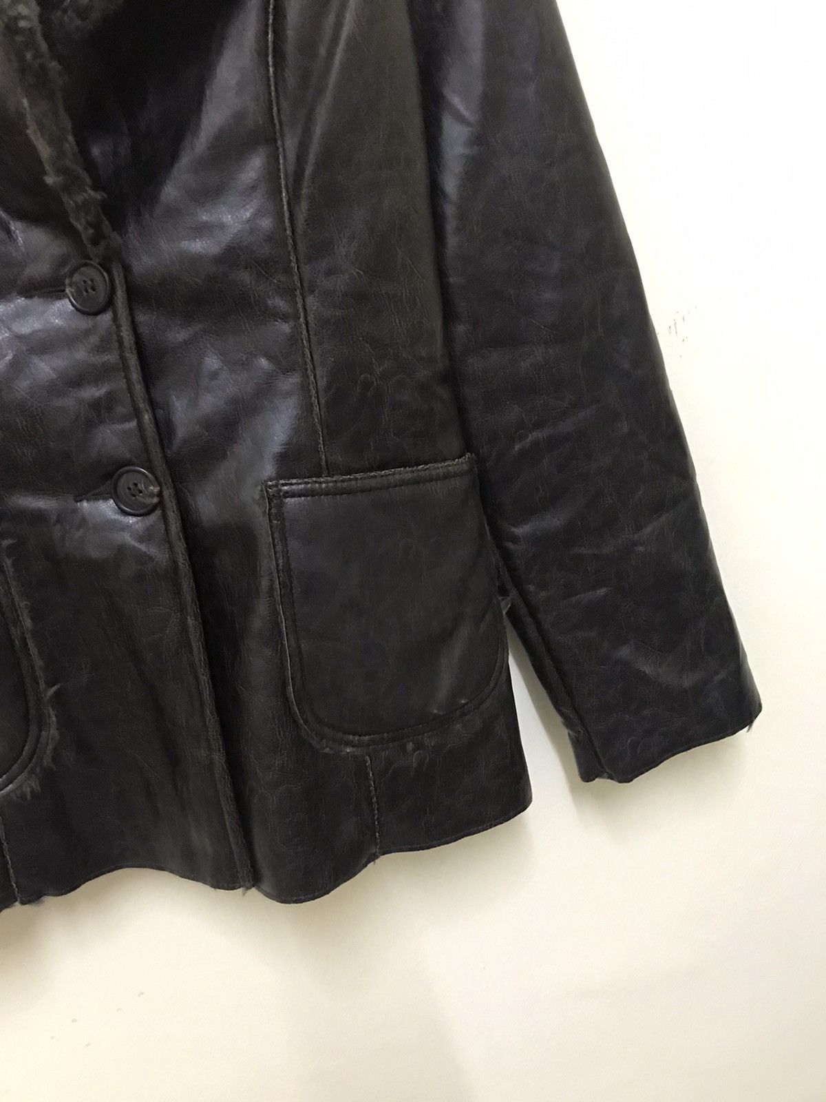 Leather × United Colors Of Benetton United Colors of Benetton leather jacket Size US XS / EU 42 / 0 - 9 Thumbnail
