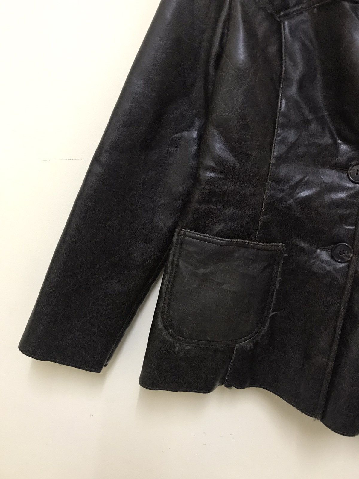 Leather × United Colors Of Benetton United Colors of Benetton leather jacket Size US XS / EU 42 / 0 - 8 Thumbnail