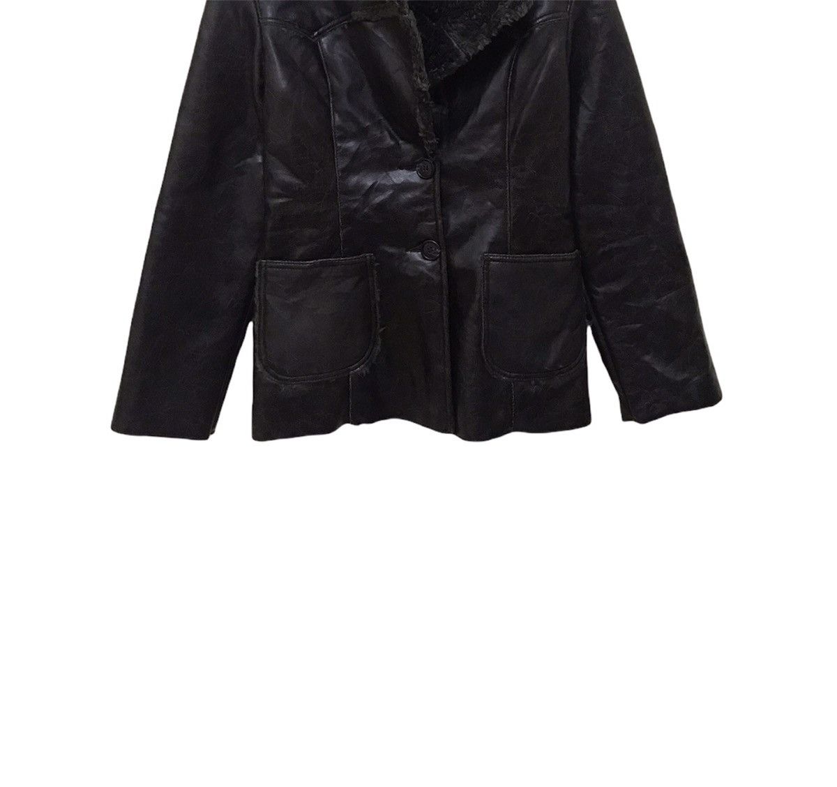 Leather × United Colors Of Benetton United Colors of Benetton leather jacket Size US XS / EU 42 / 0 - 4 Thumbnail