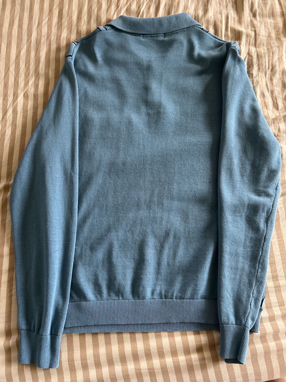 Supreme Fw18 Vertical Stripe Knit L/S Polo Size US S / EU 44-46 / 1 - 3 Thumbnail