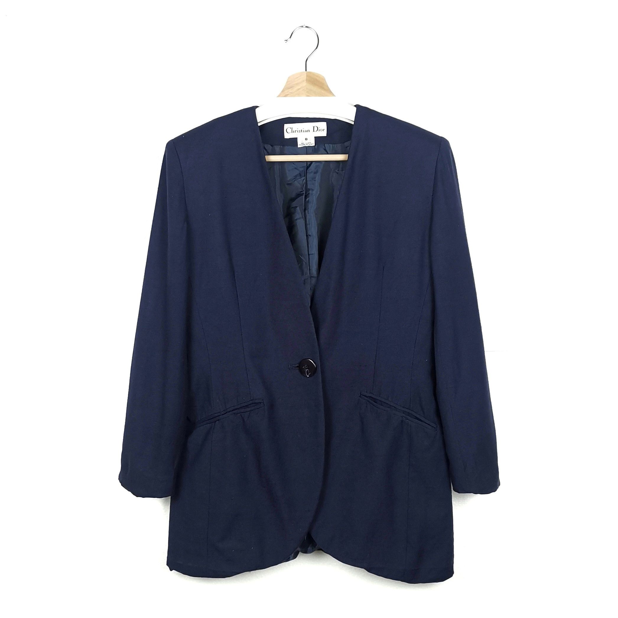 CHRISTIAN DIOR SINGLE BUTTON COAT