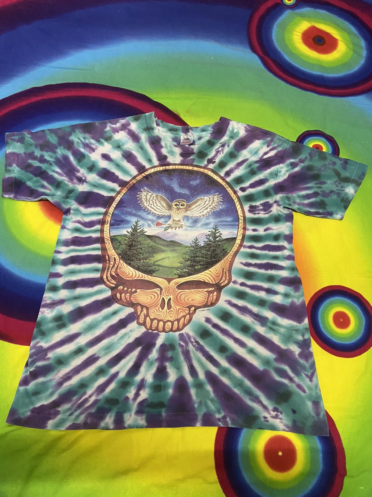 Band Tees Vintage 1994 Grateful Dead Summer Tour Band Music T-Shirt Size US L / EU 52-54 / 3 - 1 Thumbnail