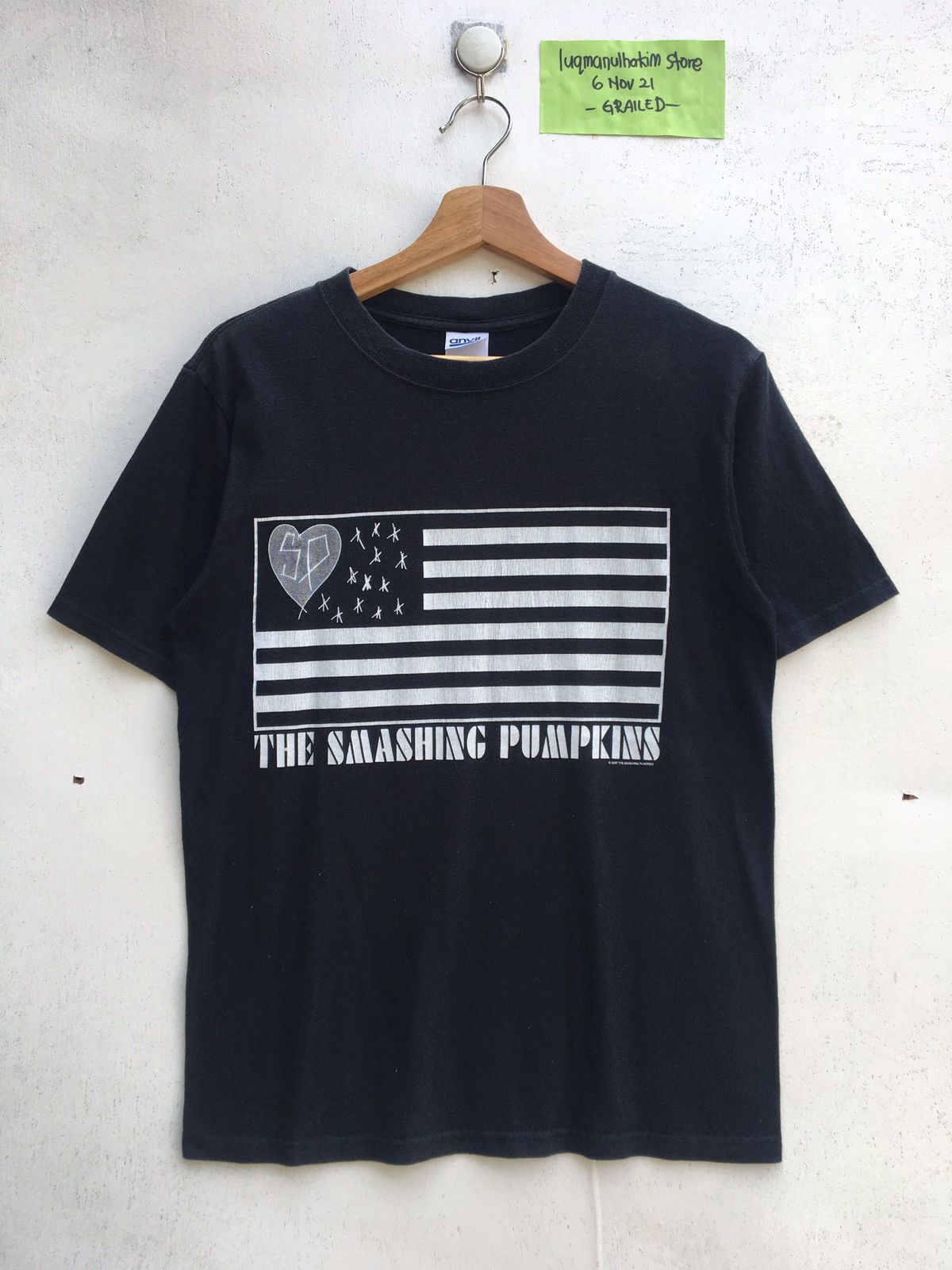 Band Tees Vintage Rare The Smashing Pumpkins US Flag Tshirt Size US S / EU 44-46 / 1 - 1 Thumbnail
