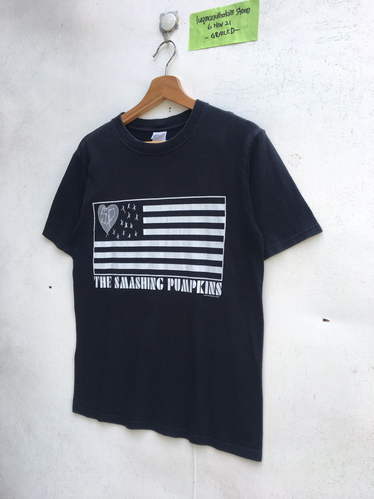 Band Tees Vintage Rare The Smashing Pumpkins US Flag Tshirt Size US S / EU 44-46 / 1 - 3 Thumbnail