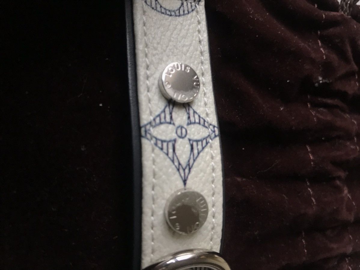 Kim Jones × Louis Vuitton Archive SS17 Heartbeat dog choker bracelet in ink monogram Size ONE SIZE - 3 Thumbnail
