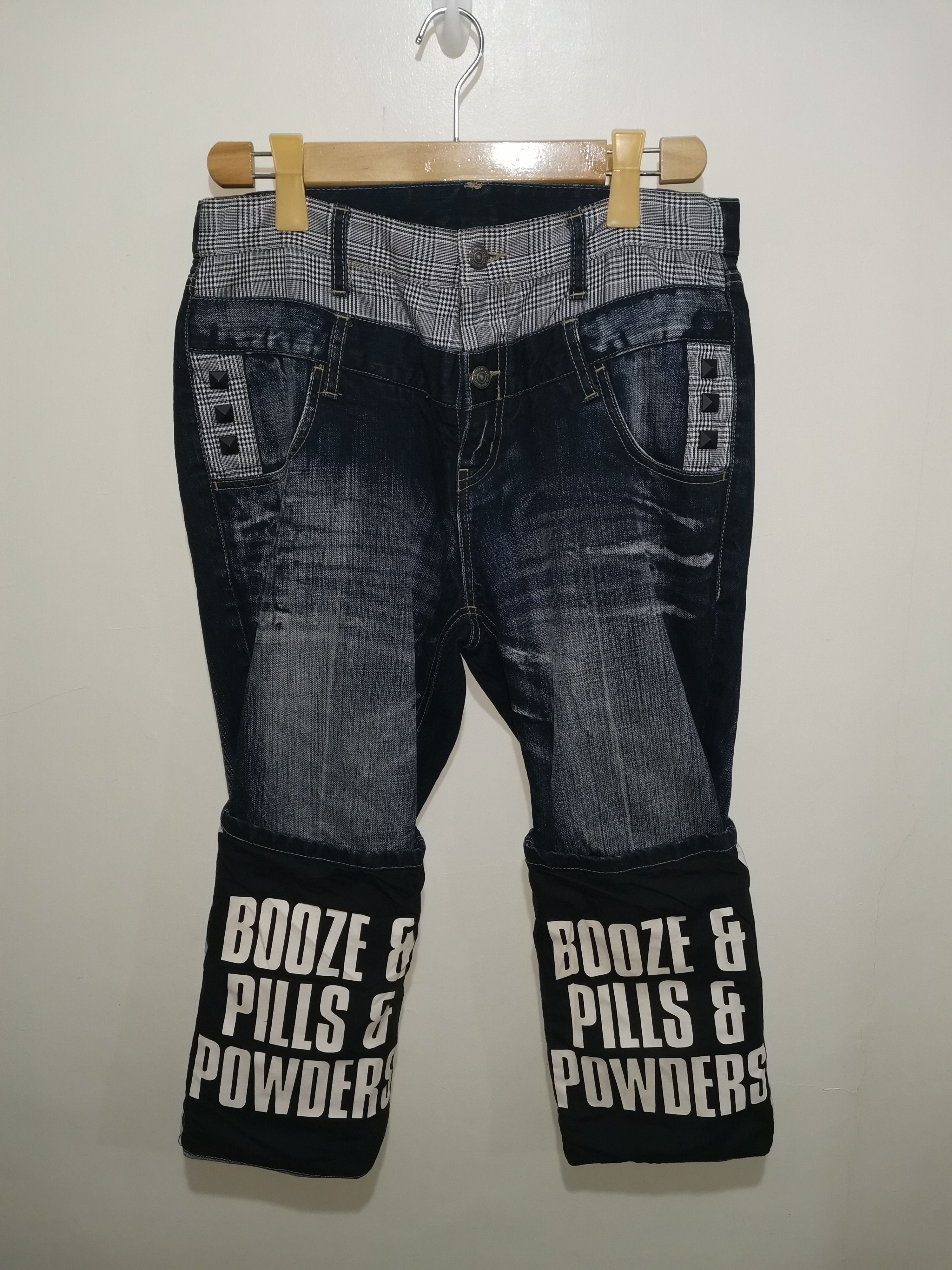 Japanese Brand × PPFM PPFM Double Waisted Union Jack Jeans Japanese Brand × PPFM PPFM Double Waisted Union Jack Jeans
