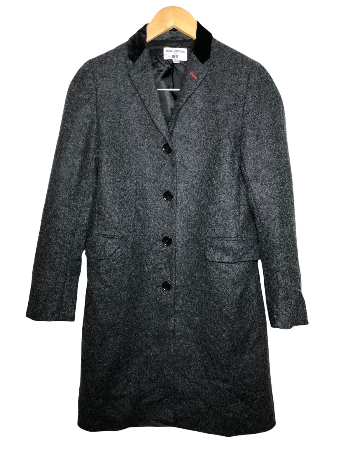 Japanese Brand × Uniqlo uniqlo x Ines De La Fressange long wool coat Size US S / EU 44-46 / 1 - 1 Thumbnail