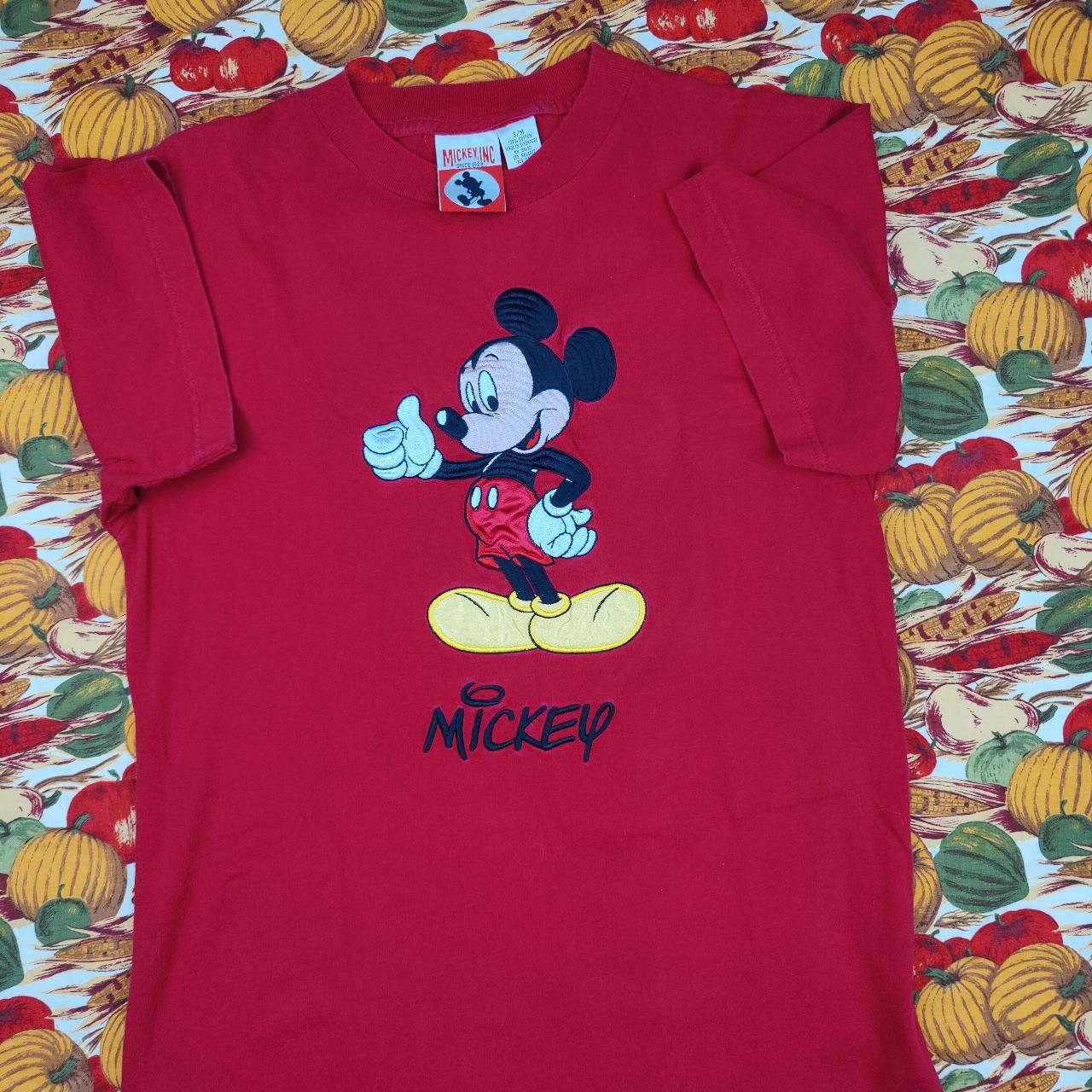 Vintage Vintage 90's Fully embroidered Mickey Mouse TShirt Grailed