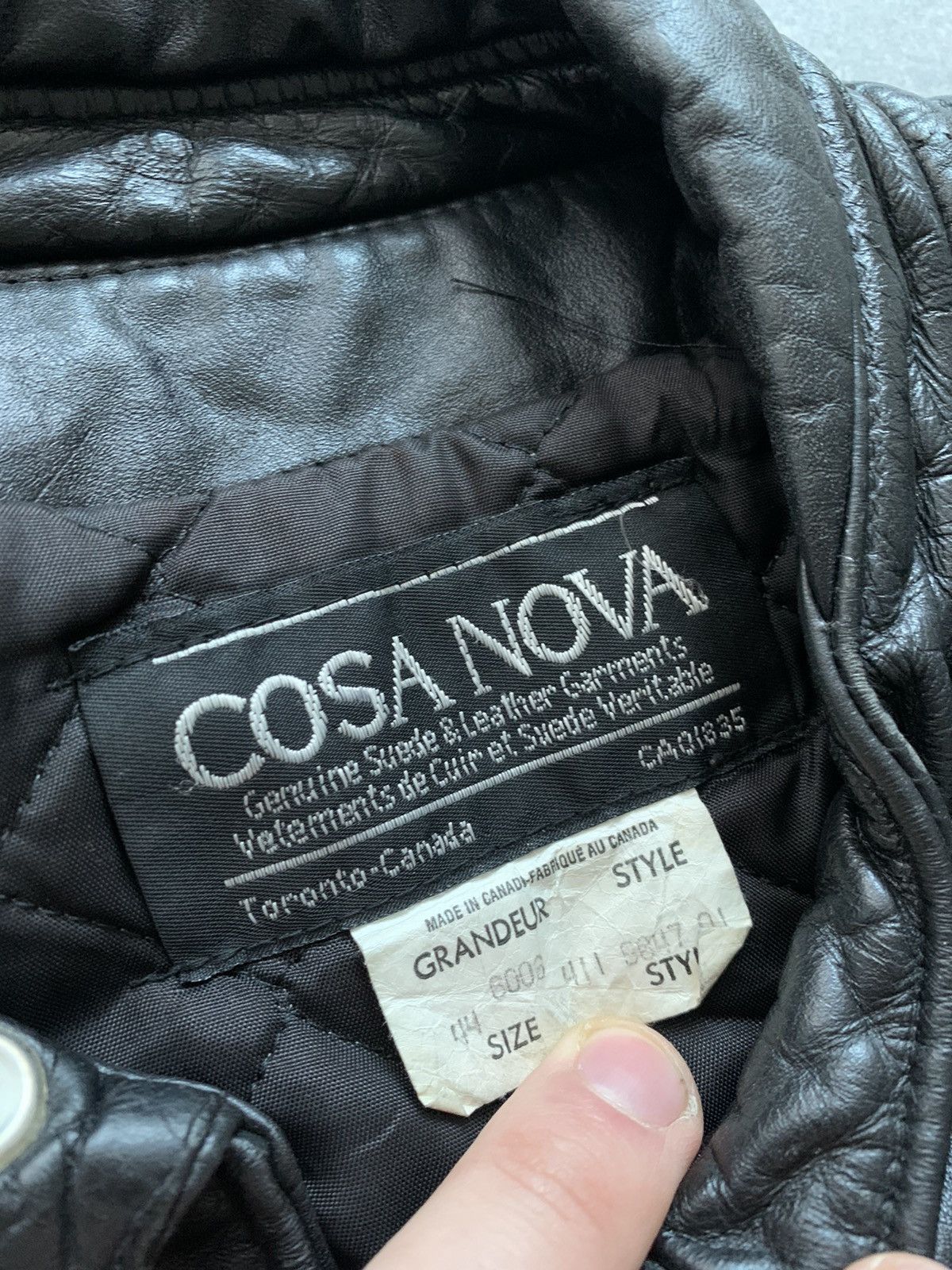 Cosa Nova Cosa Nova black leather oblique biker jacket Size US S / EU 44-46 / 1 - 6 Thumbnail