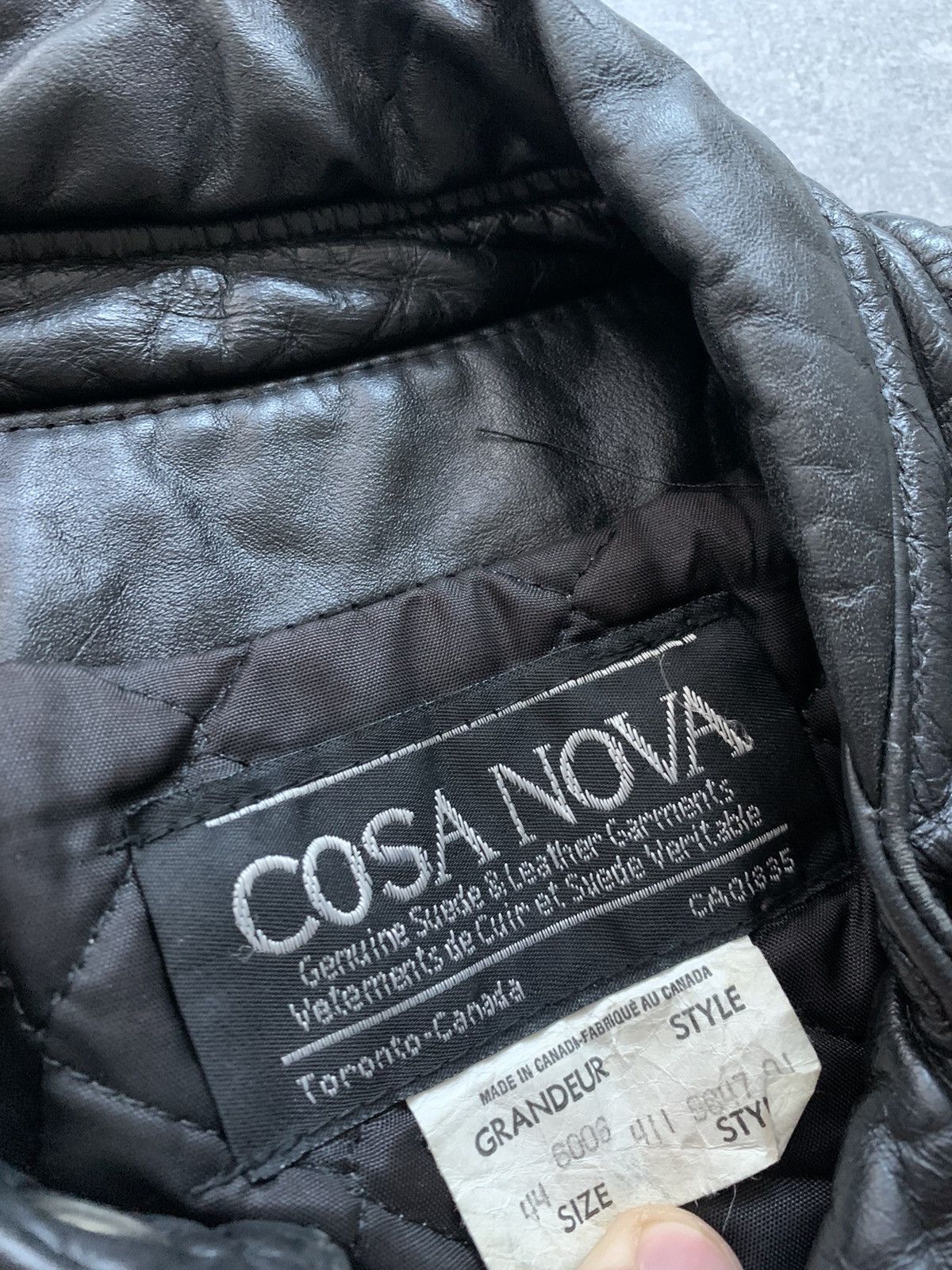 Cosa Nova Cosa Nova black leather oblique biker jacket Size US S / EU 44-46 / 1 - 7 Thumbnail