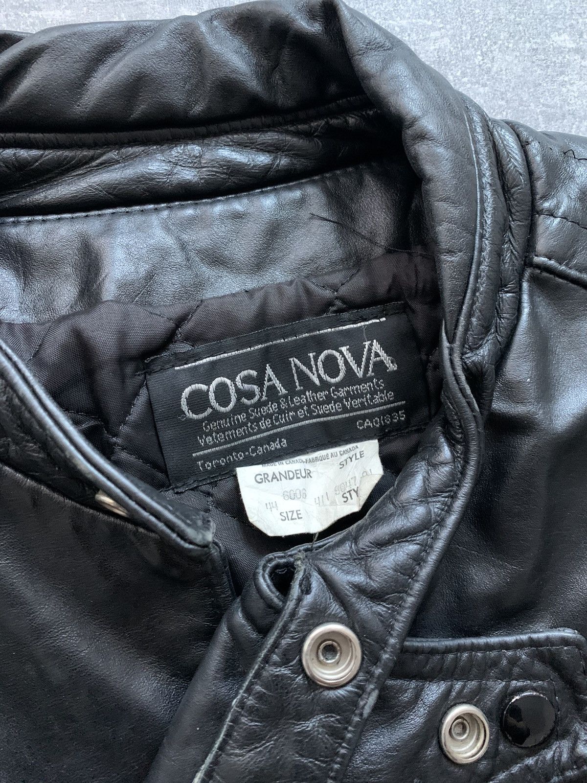Cosa Nova Cosa Nova black leather oblique biker jacket Size US S / EU 44-46 / 1 - 5 Thumbnail