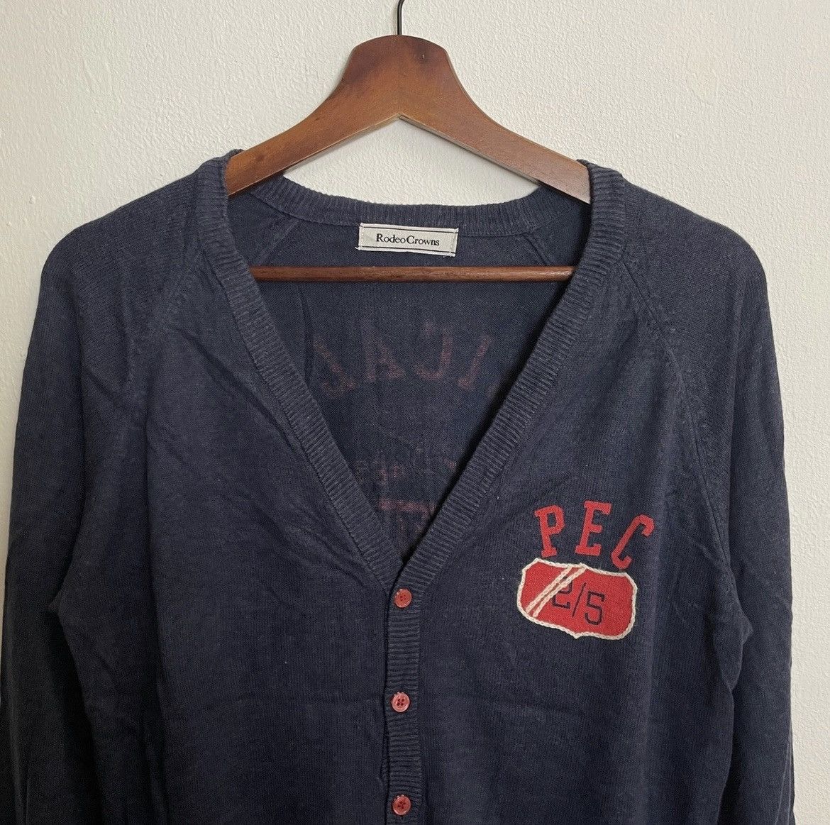Aran Isles Knitwear × Japanese Brand Vintage Rodeo Crowns Cardingan Sweater Size US M / EU 48-50 / 2 - 9 Thumbnail