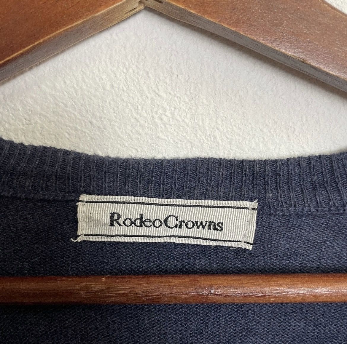 Aran Isles Knitwear × Japanese Brand Vintage Rodeo Crowns Cardingan Sweater Size US M / EU 48-50 / 2 - 6 Thumbnail