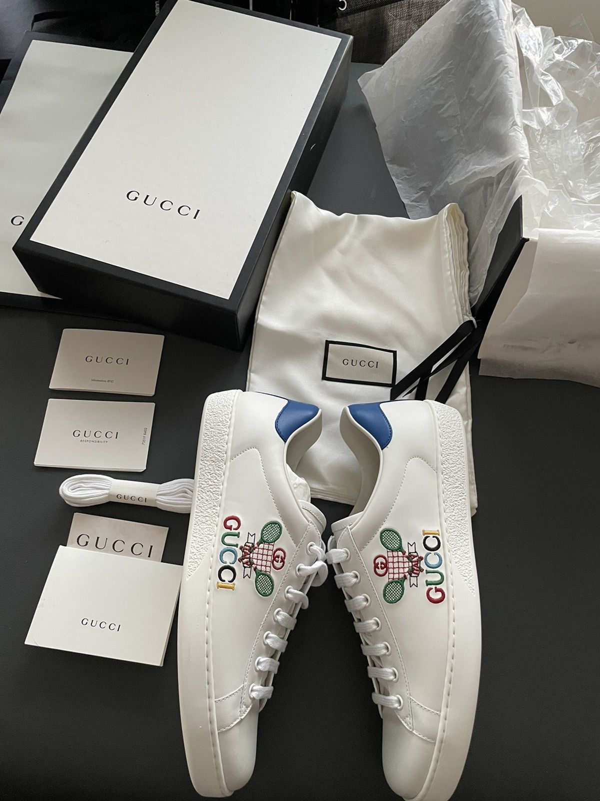 Gucci Super Runway Gucci Tennis Sneaker Brand New Size US 10 / EU 43 - 1 Thumbnail
