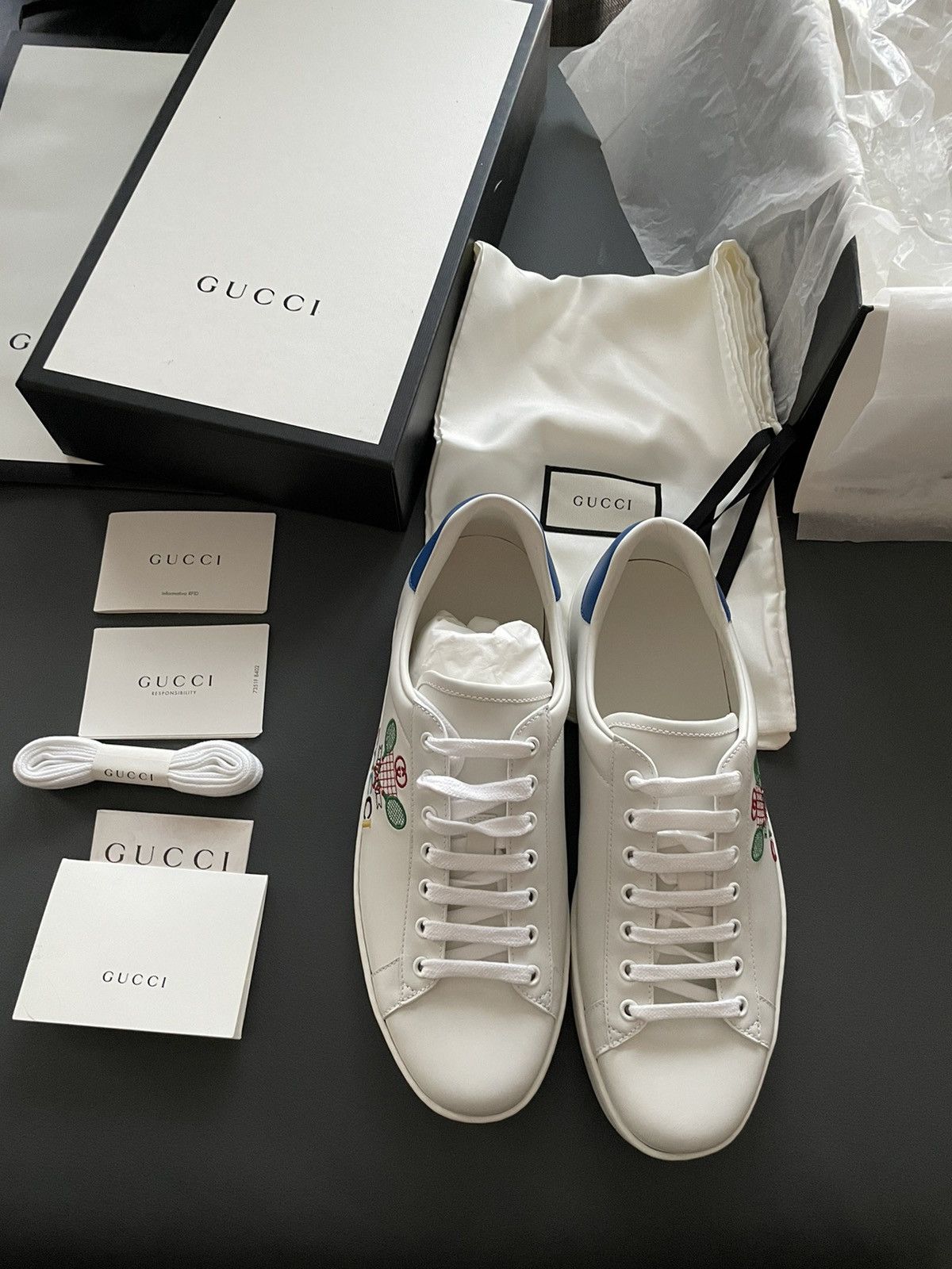 Gucci Super Runway Gucci Tennis Sneaker Brand New Size US 10 / EU 43 - 17 Thumbnail