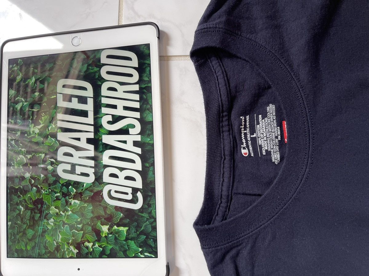 Supreme x Champion long sleeve Navy