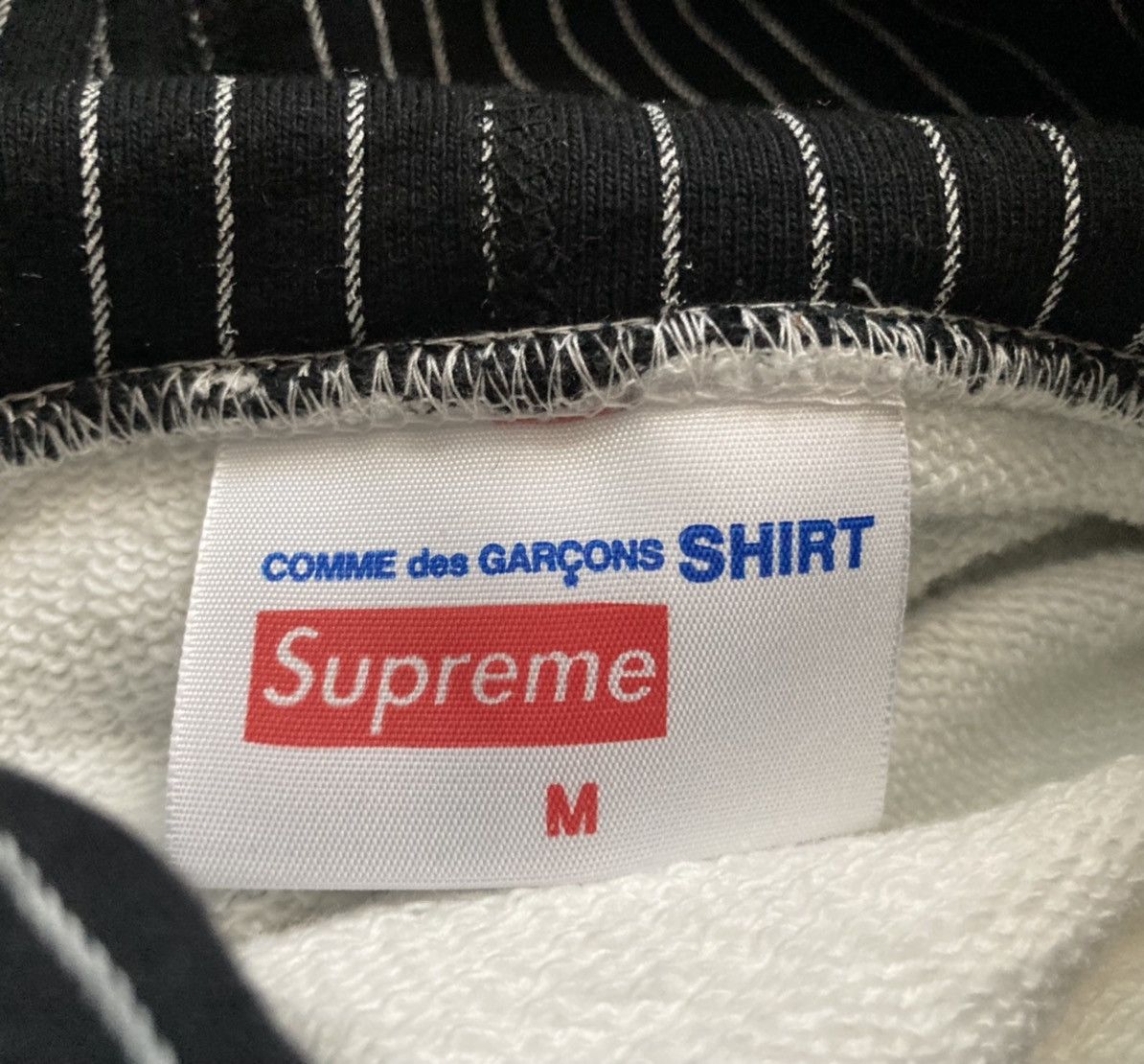 Supreme Supreme CDG Harold Hunter black white hoody sweater medium Size US M / EU 48-50 / 2 - 6 Thumbnail