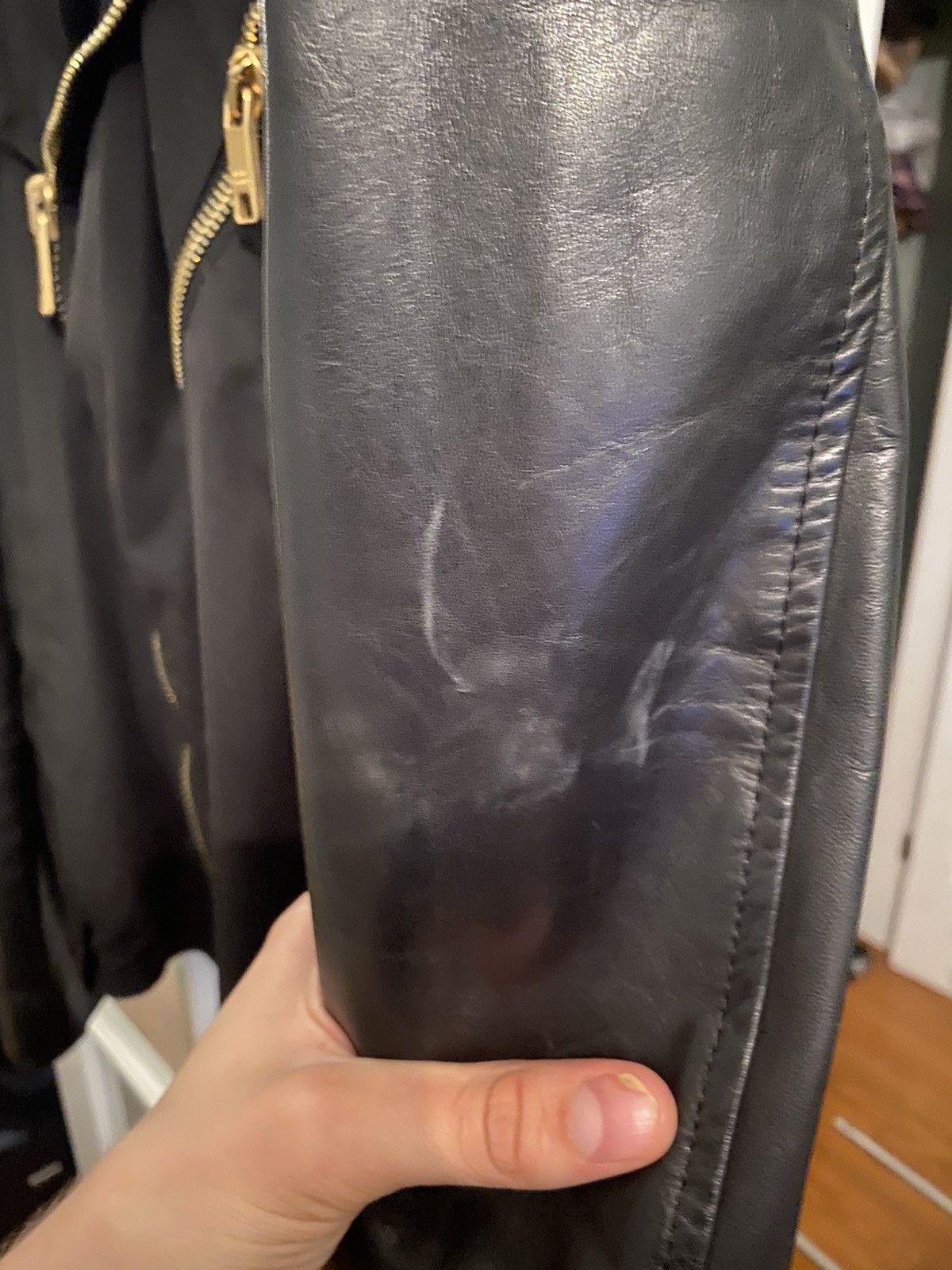 Marc Jacobs Marc Jacobs biker jacket with leather sleeves Size US L / EU 52-54 / 3 - 2 Thumbnail