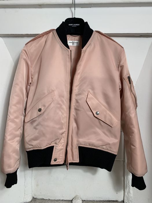 Saint Laurent Paris Saint Laurent Pink Bomber Jacket | Grailed