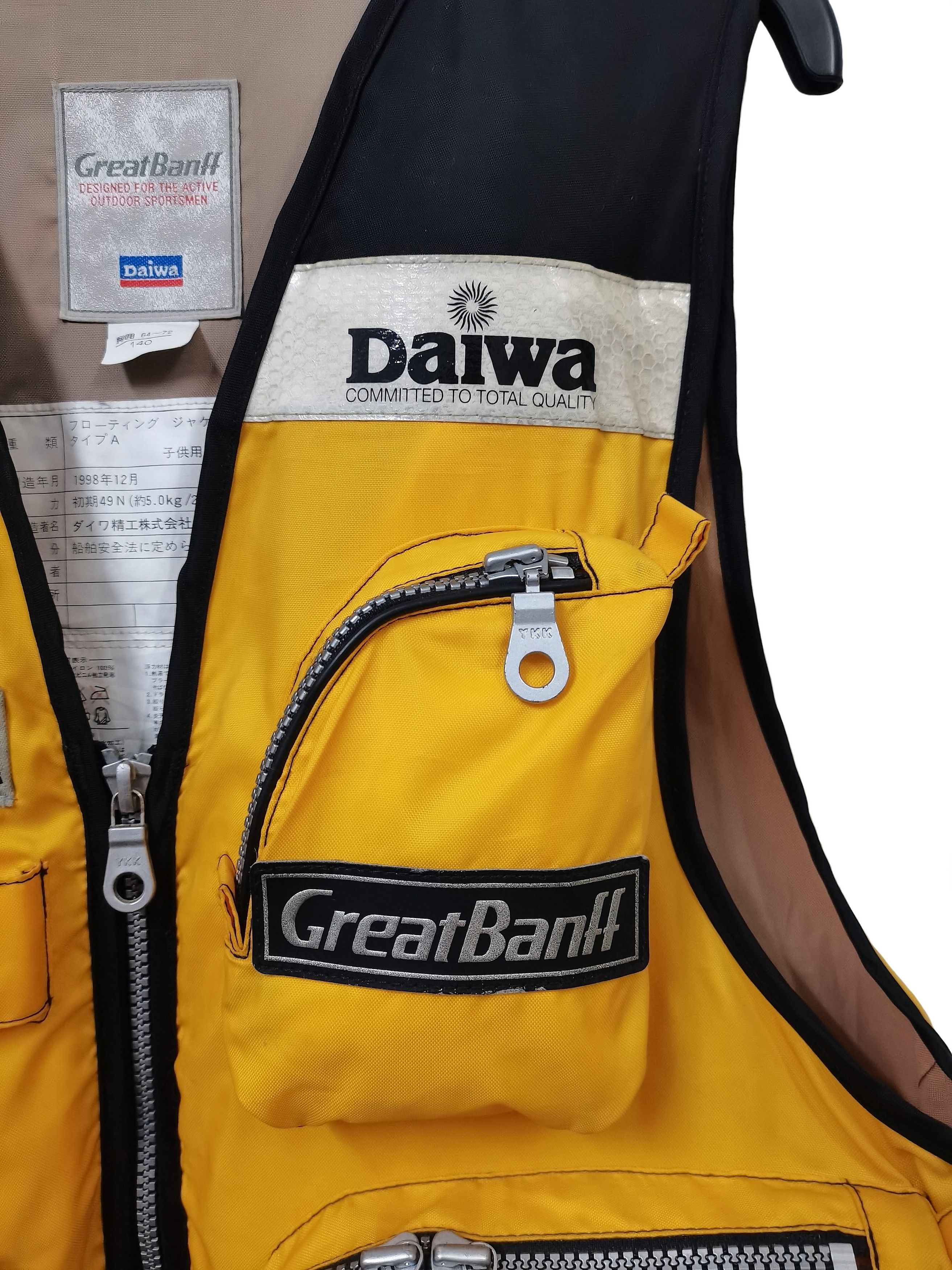 DAIWA 🔥🔥🔥Daiwa GreatBanff Fishing Gear Vest Life Jacket Rare Size US S / EU 44-46 / 1 - 9 Thumbnail