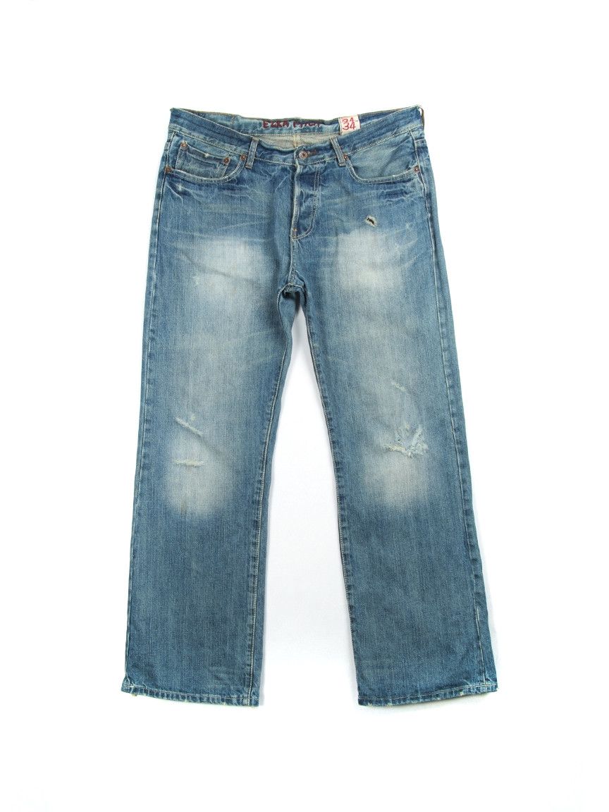 Vintage y2k Ezra Fitch Straight Relaxed Distressed Jeans Size US 34 / EU 50 - 1 Thumbnail