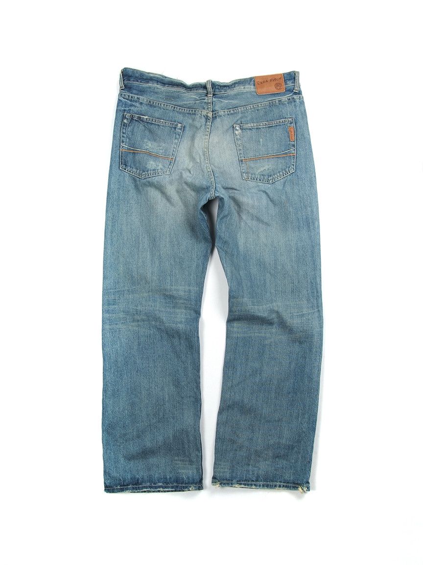 Vintage y2k Ezra Fitch Straight Relaxed Distressed Jeans Size US 34 / EU 50 - 2 Thumbnail