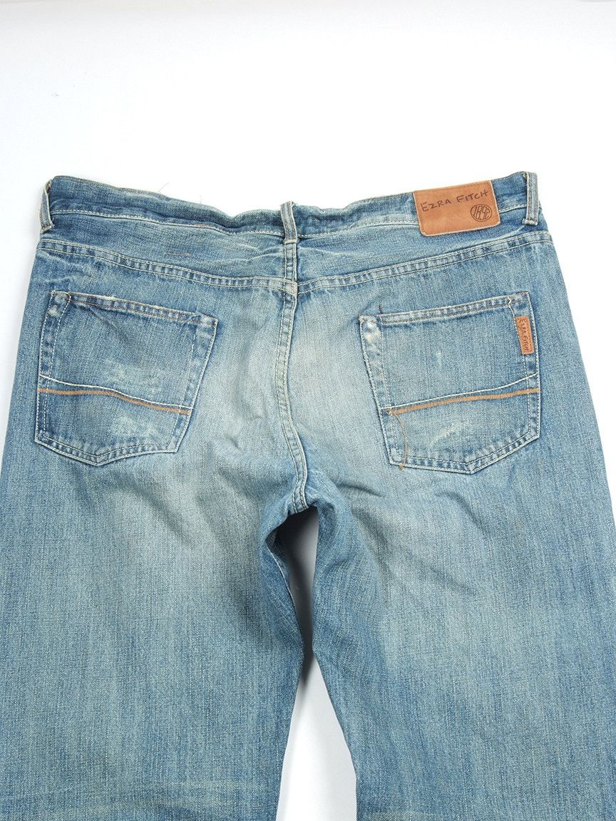 Vintage y2k Ezra Fitch Straight Relaxed Distressed Jeans Size US 34 / EU 50 - 4 Thumbnail