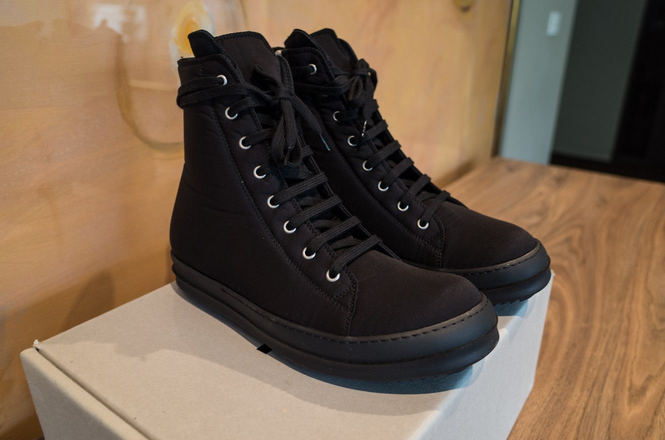 Rick Owens Drkshdw Triple Black Vegan Ramones | Grailed display picture 2