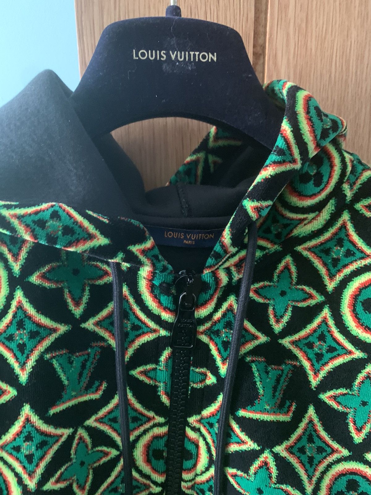 Louis Vuitton Multicolor Jamaican Flower Patterned Terry Cotton Zip Front  Hoodie XL Louis Vuitton