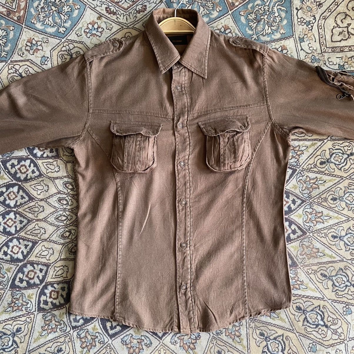 Japanese Brand Vintage Tete Homme Cargo Shirt Size US L / EU 52-54 / 3 - 9 Thumbnail
