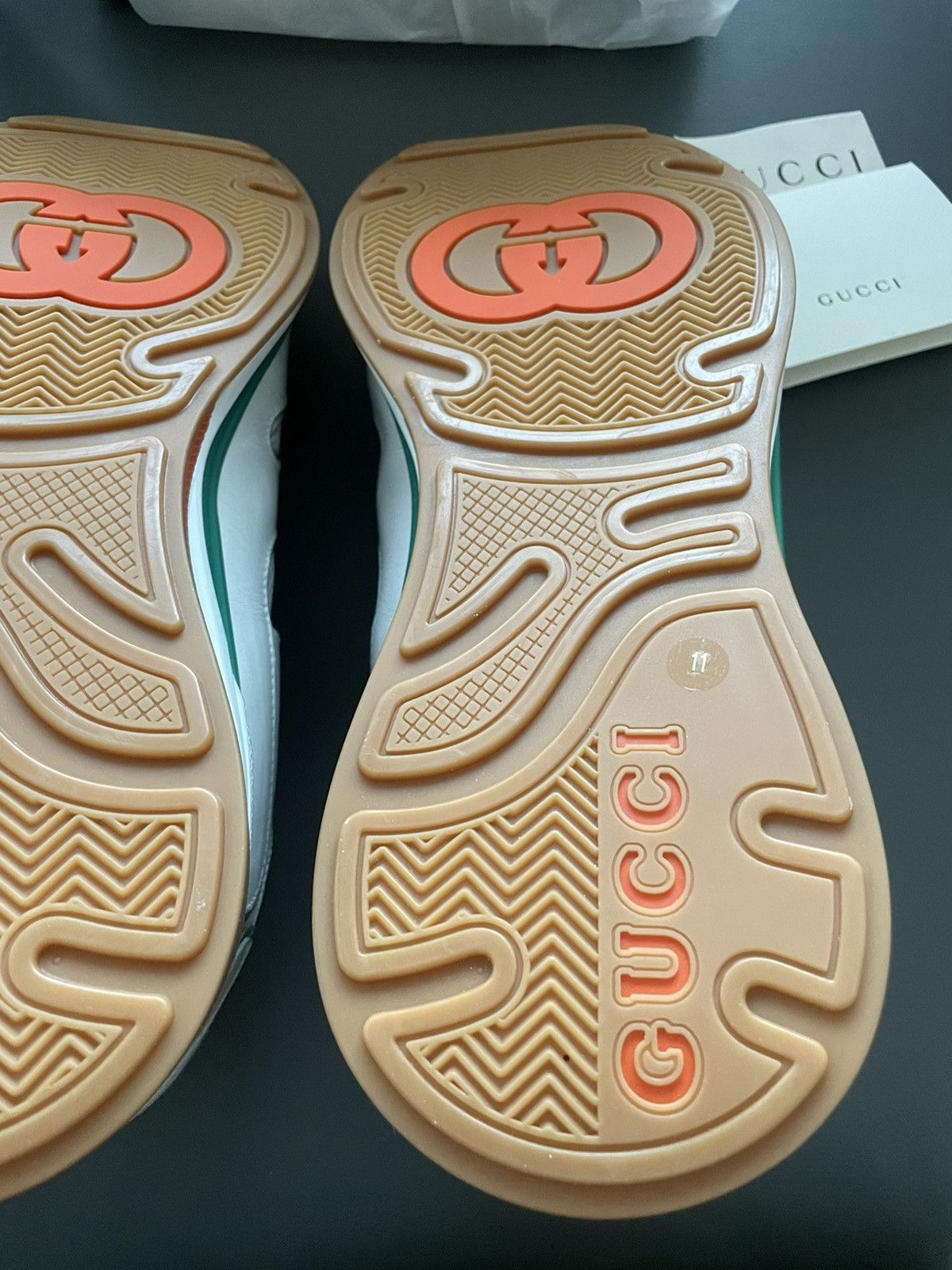 Gucci NEW Limited Edition Rare Super Runway Gucci Logo Sneakers Size US 11.5 / EU 44-45 - 8 Thumbnail