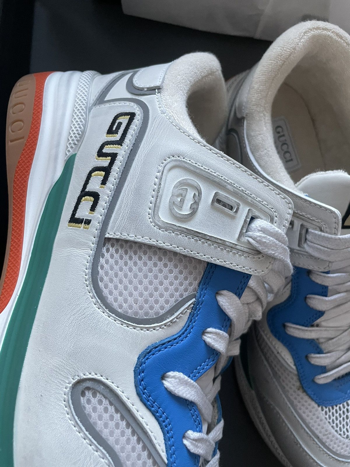 Gucci NEW Limited Edition Rare Super Runway Gucci Logo Sneakers Size US 11.5 / EU 44-45 - 24 Thumbnail