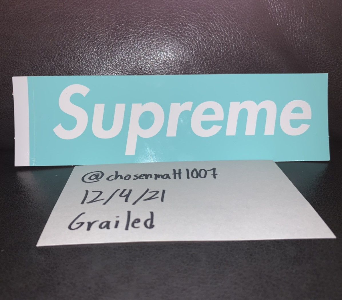 Supreme × Tiffany & Co. Supreme Tiffany & Co. Box Logo Sticker  