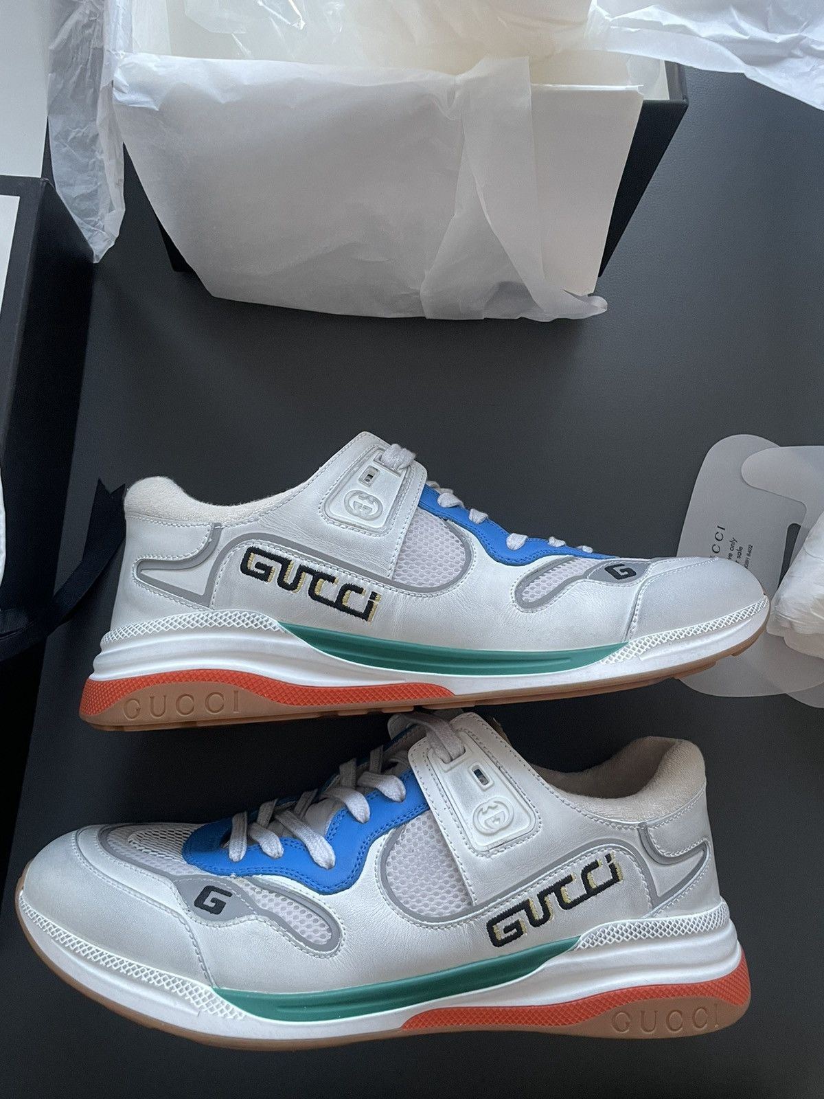 Gucci Runway Limited Edition Gucci Logo Sneakers Limited Edition Size US 11 / EU 44 - 1 Thumbnail