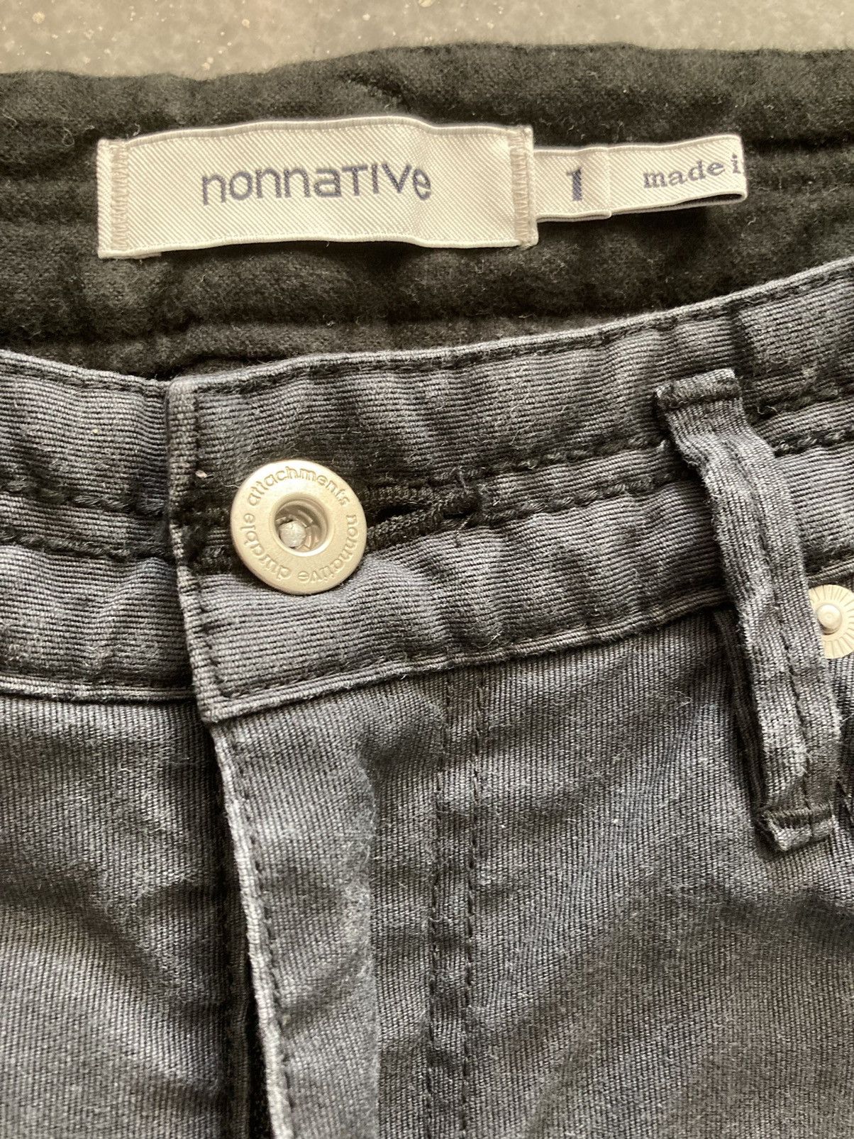 Nonnative Nonnative Japan black skinny biker jeans Size US 31 - 4 Thumbnail