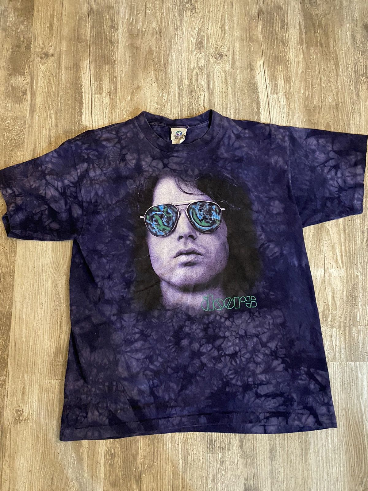 Vintage Vintage 2002 Jim Morrison The Doors Purple Acid Wash T Shirt ...