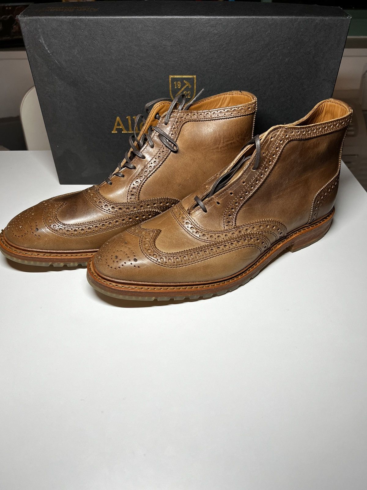 Allen Edmonds Allen Edmonds Stirling Wingtip Boot Natural 10.5 D Grailed