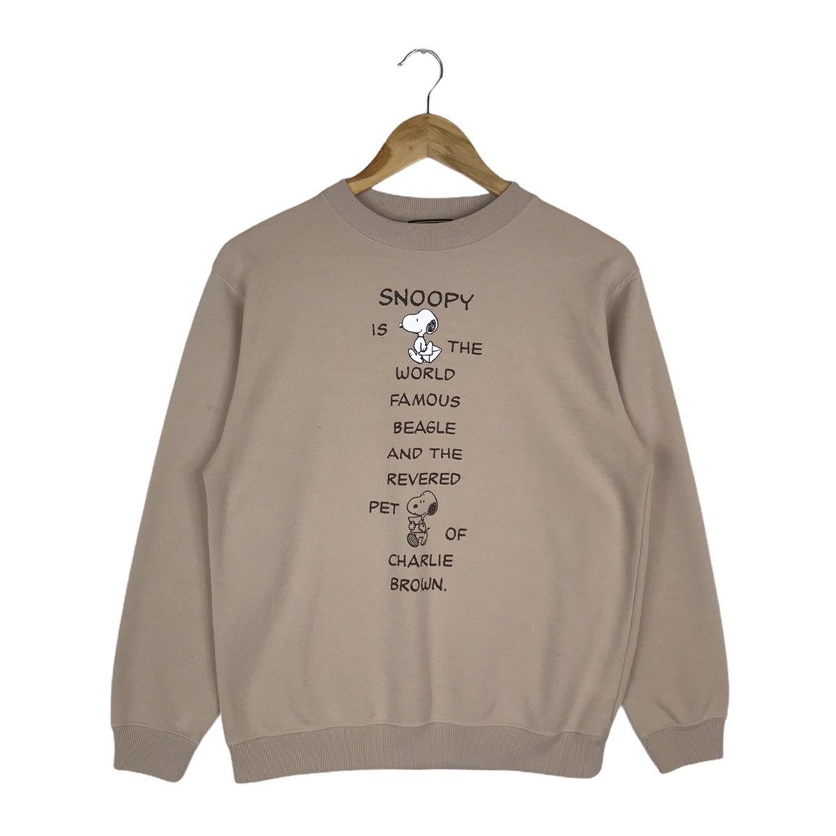 Cartoon Network Vintage Peanuts Snoopy Brown Sweatshirt Pullover Jumper Size US M / EU 48-50 / 2 - 1 Thumbnail