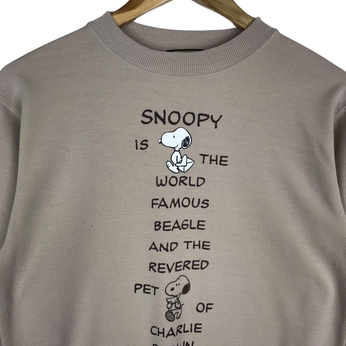 Cartoon Network Vintage Peanuts Snoopy Brown Sweatshirt Pullover Jumper Size US M / EU 48-50 / 2 - 2 Thumbnail