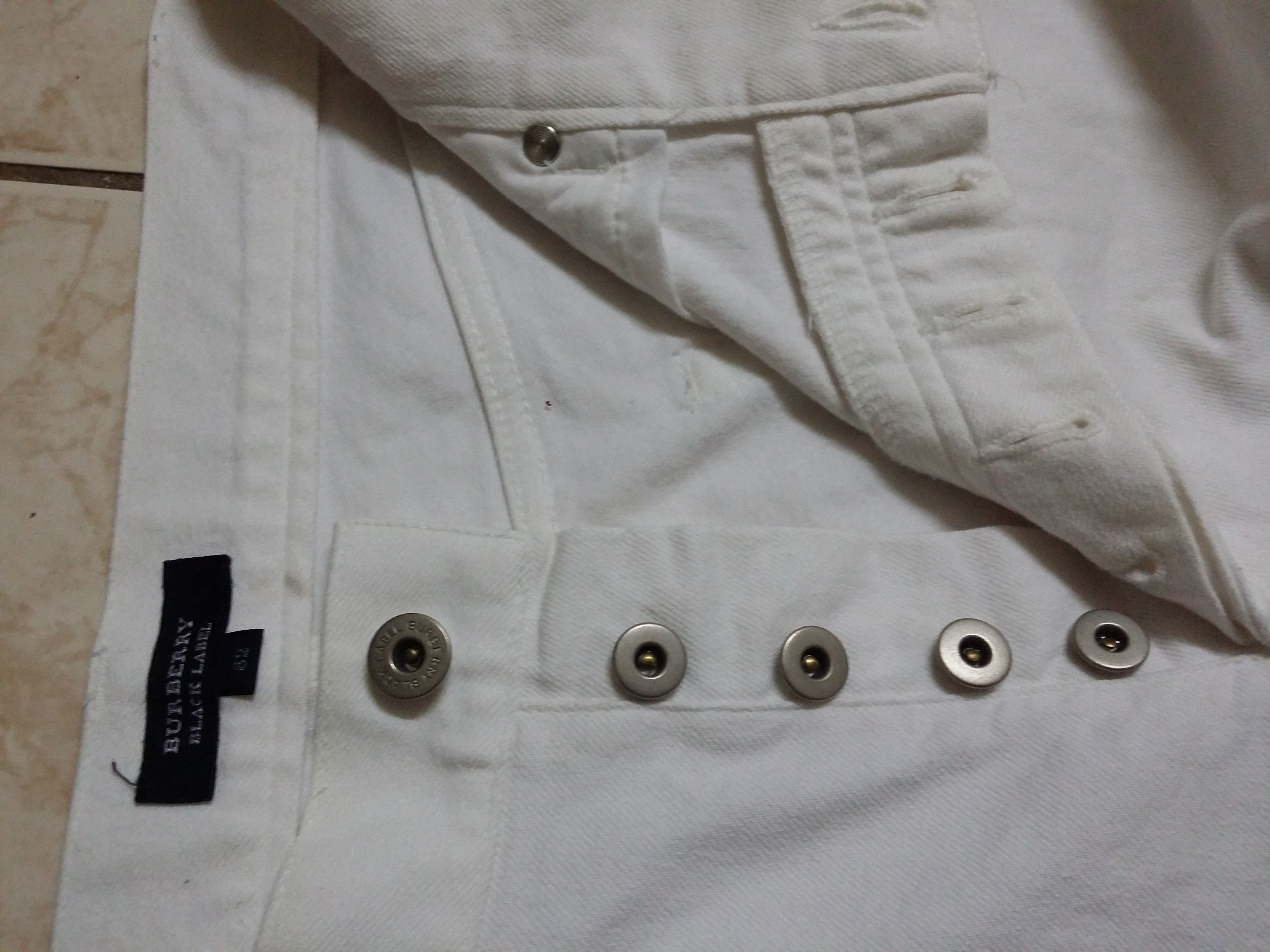 Burberry ICONIC🔥BURBERRY BLACK LABEL WHITE JEANS Size US 33 - 3 Thumbnail