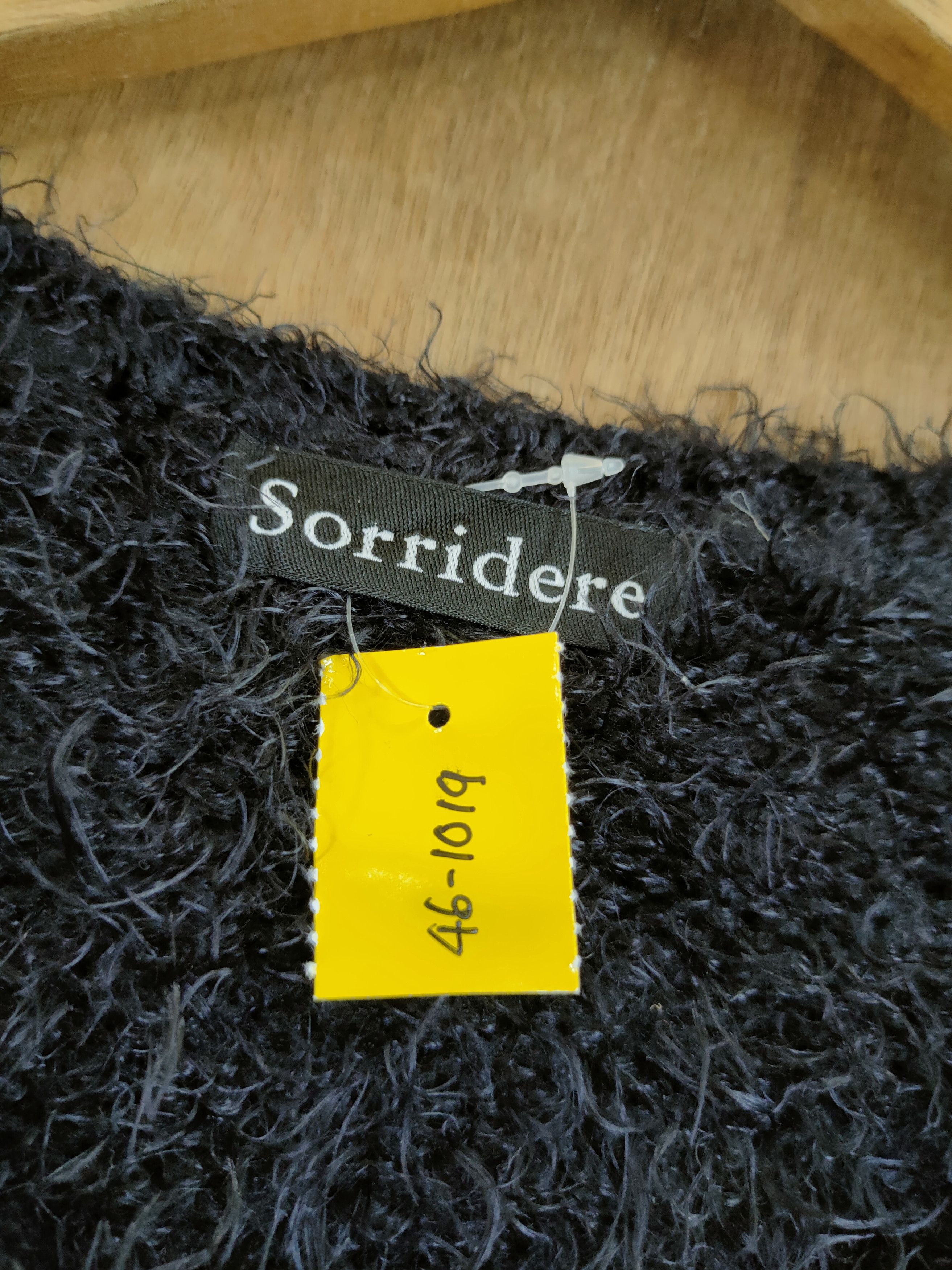 Japanese Brand D Sorridere Mohair fur shag shaggy knitwear black #46-1019 Size US M / EU 48-50 / 2 - 4 Thumbnail