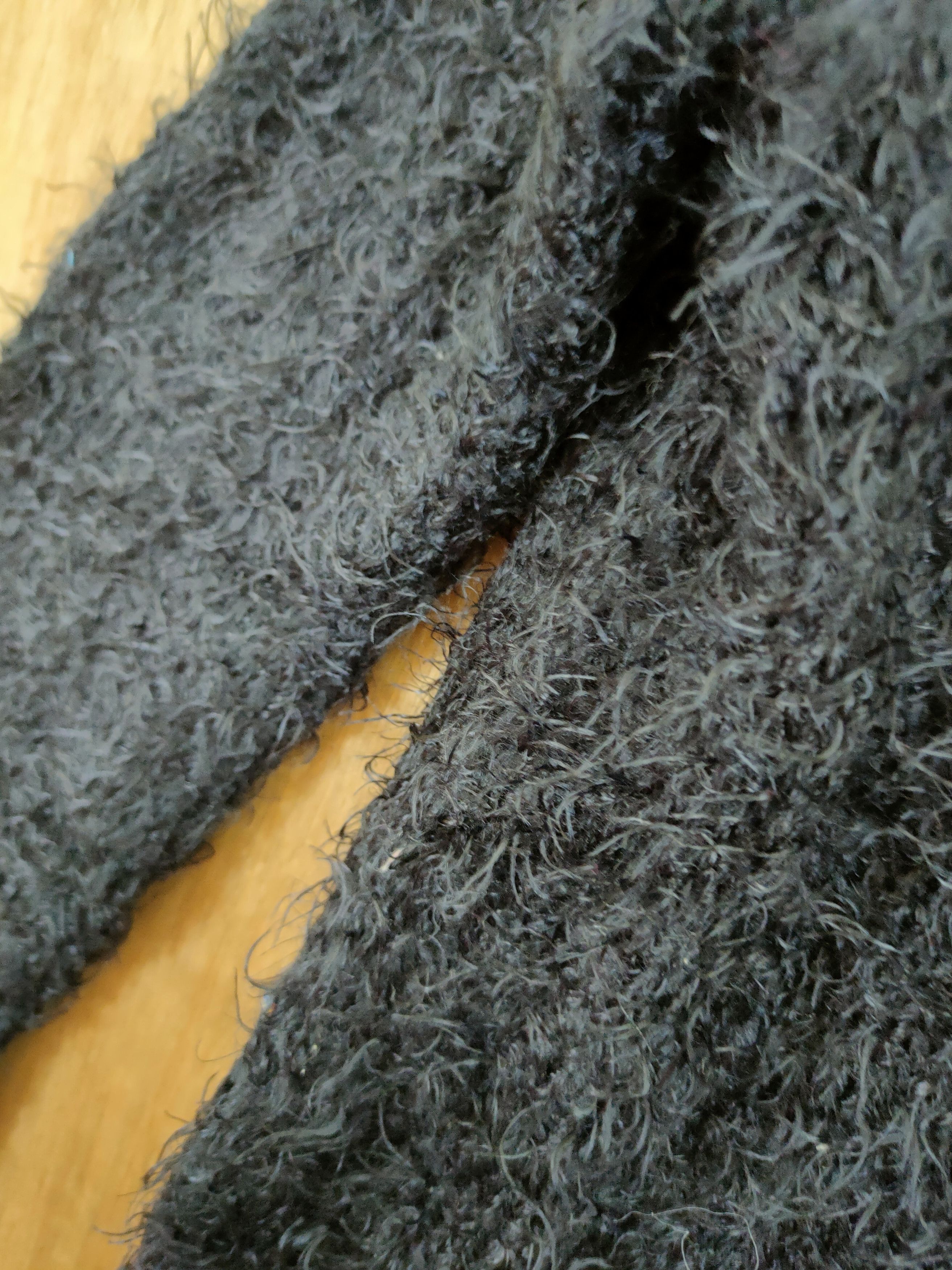 Japanese Brand D Sorridere Mohair fur shag shaggy knitwear black #46-1019 Size US M / EU 48-50 / 2 - 6 Thumbnail