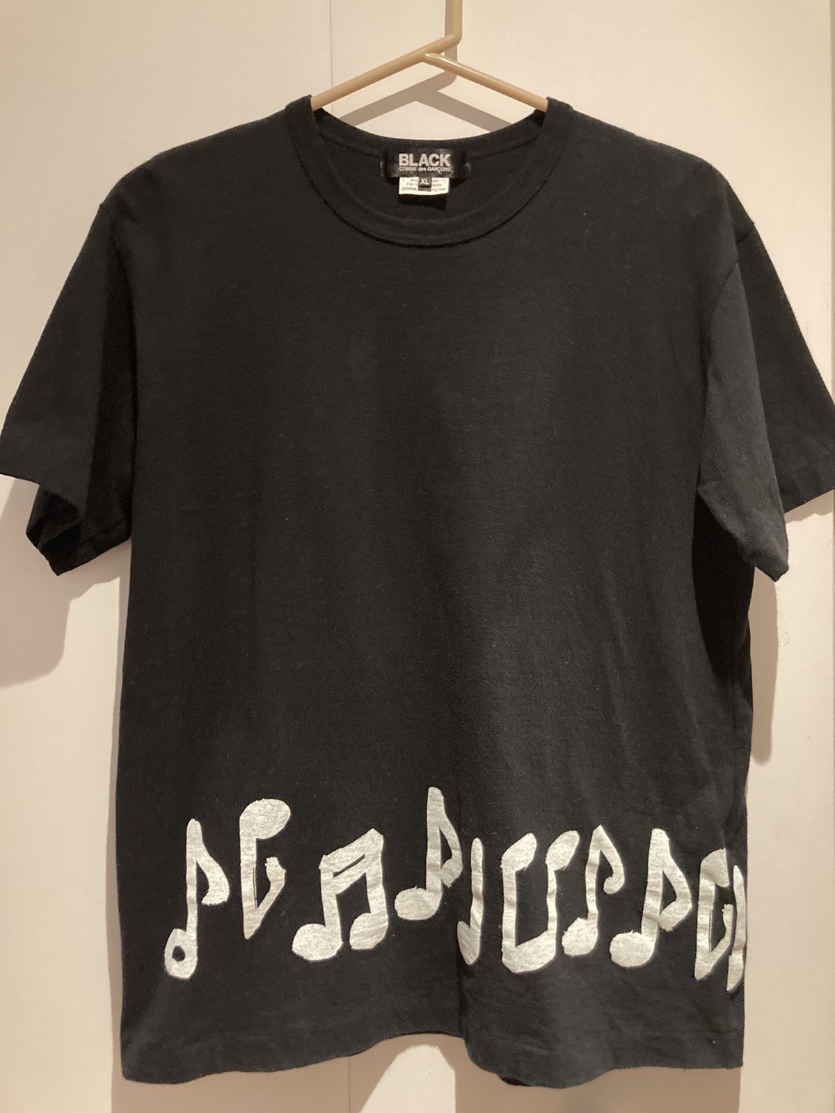Comme des Garçons Black Music Notes Tee