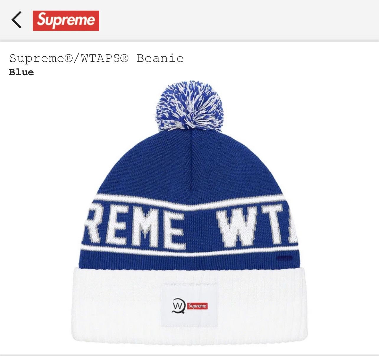 最安値挑戦！ supreme Supreme × Beanie WTAPS ビーニー