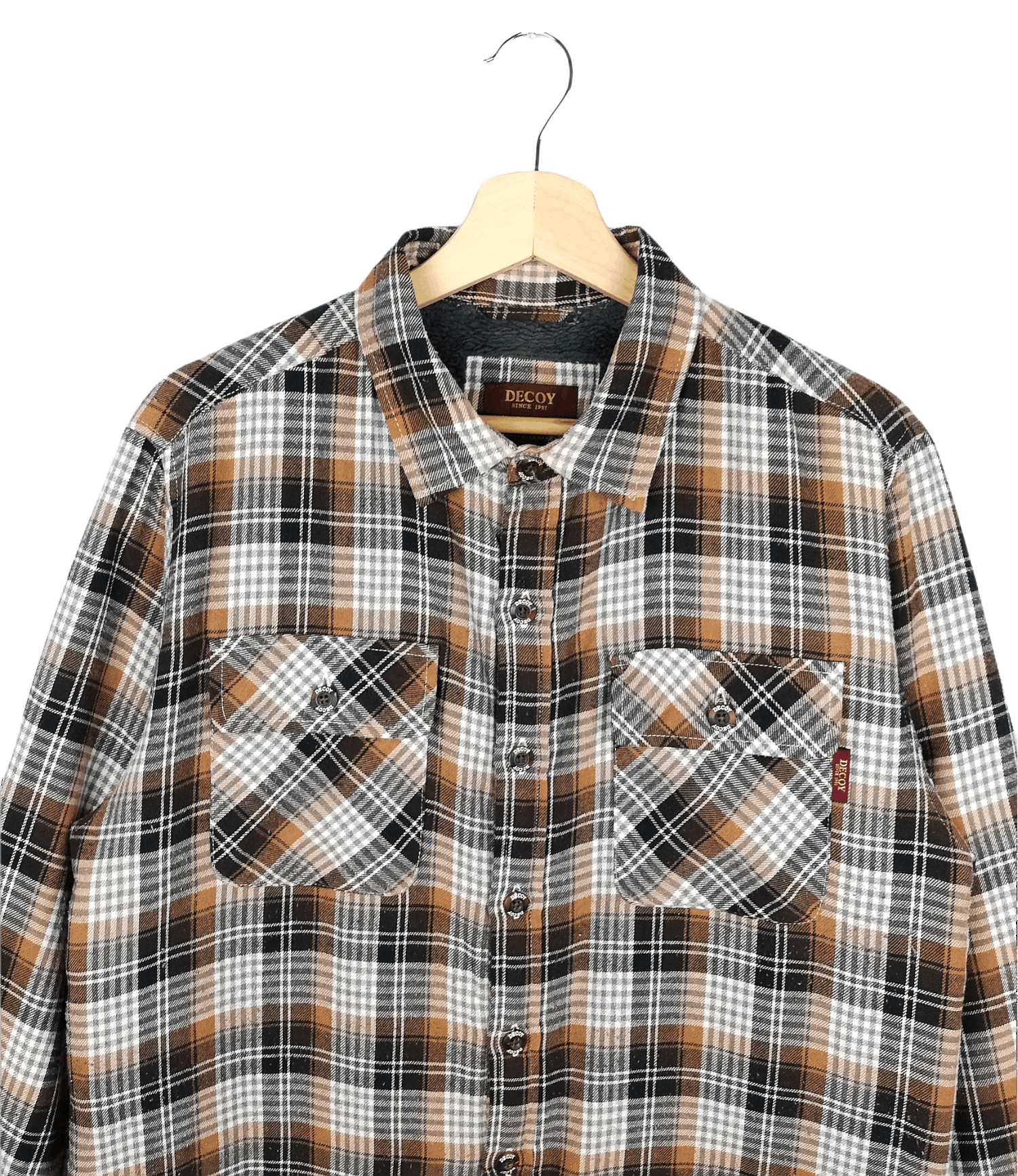 Flannel × Vintage Vintage Decoy 1981 Flannel Double Pocket Cotton Sheepskin Size US L / EU 52-54 / 3 - 2 Thumbnail