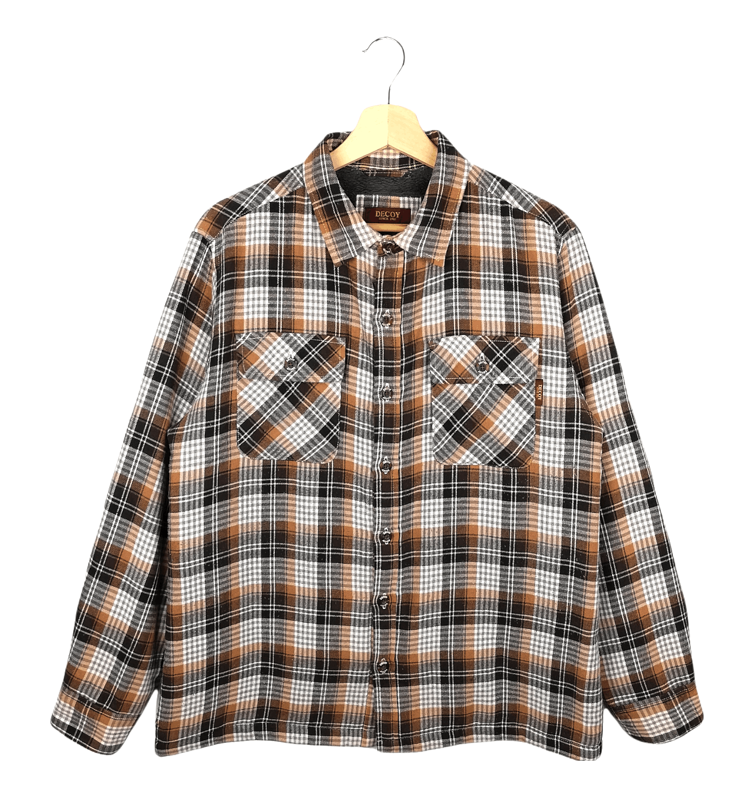 Flannel × Vintage Vintage Decoy 1981 Flannel Double Pocket Cotton Sheepskin Size US L / EU 52-54 / 3 - 1 Thumbnail