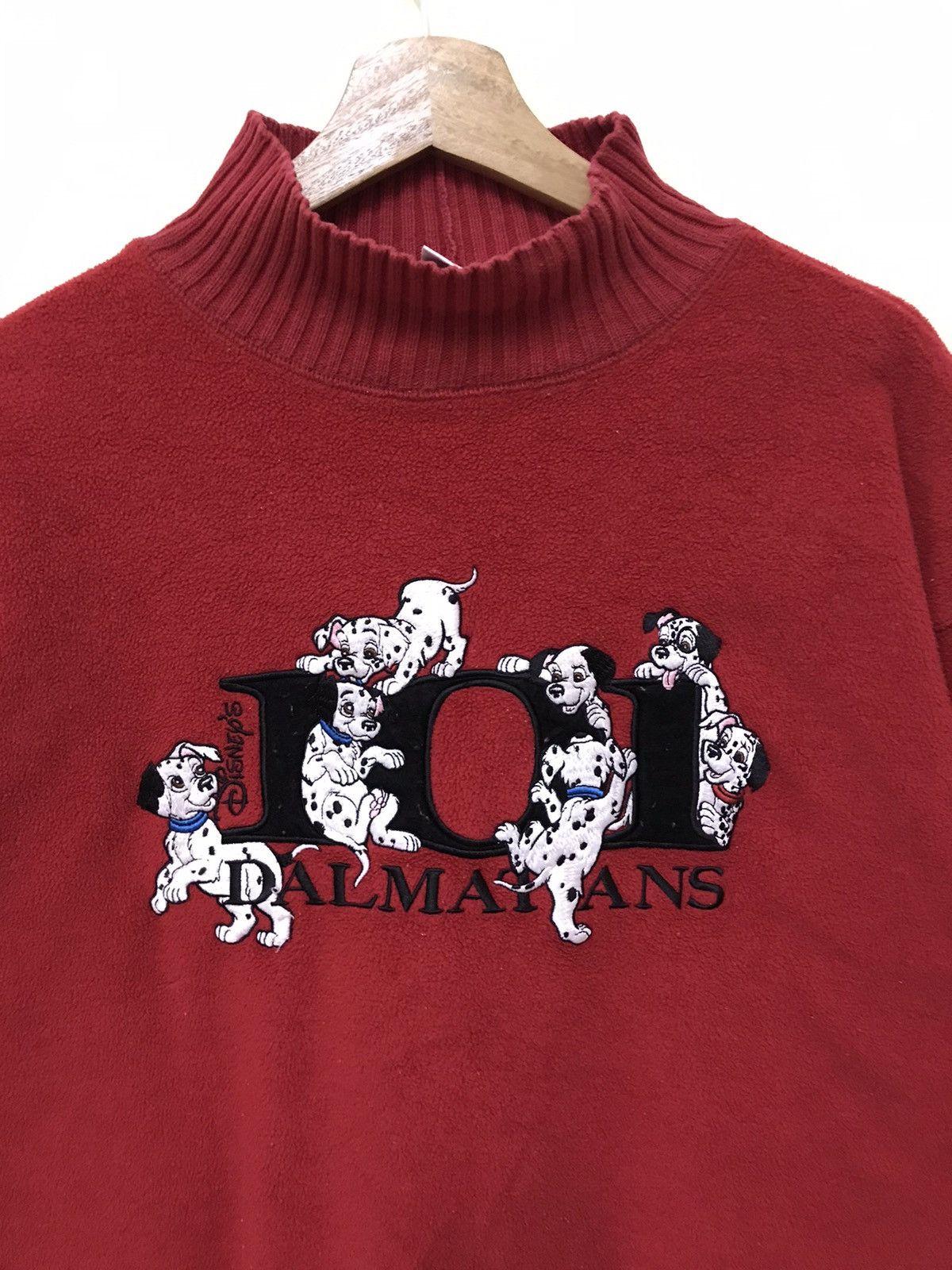 Disney × Vintage Vintage The Disney Dalmatans Turtleneck Fleece Sweatshirt Size US M / EU 48-50 / 2 - 4 Thumbnail