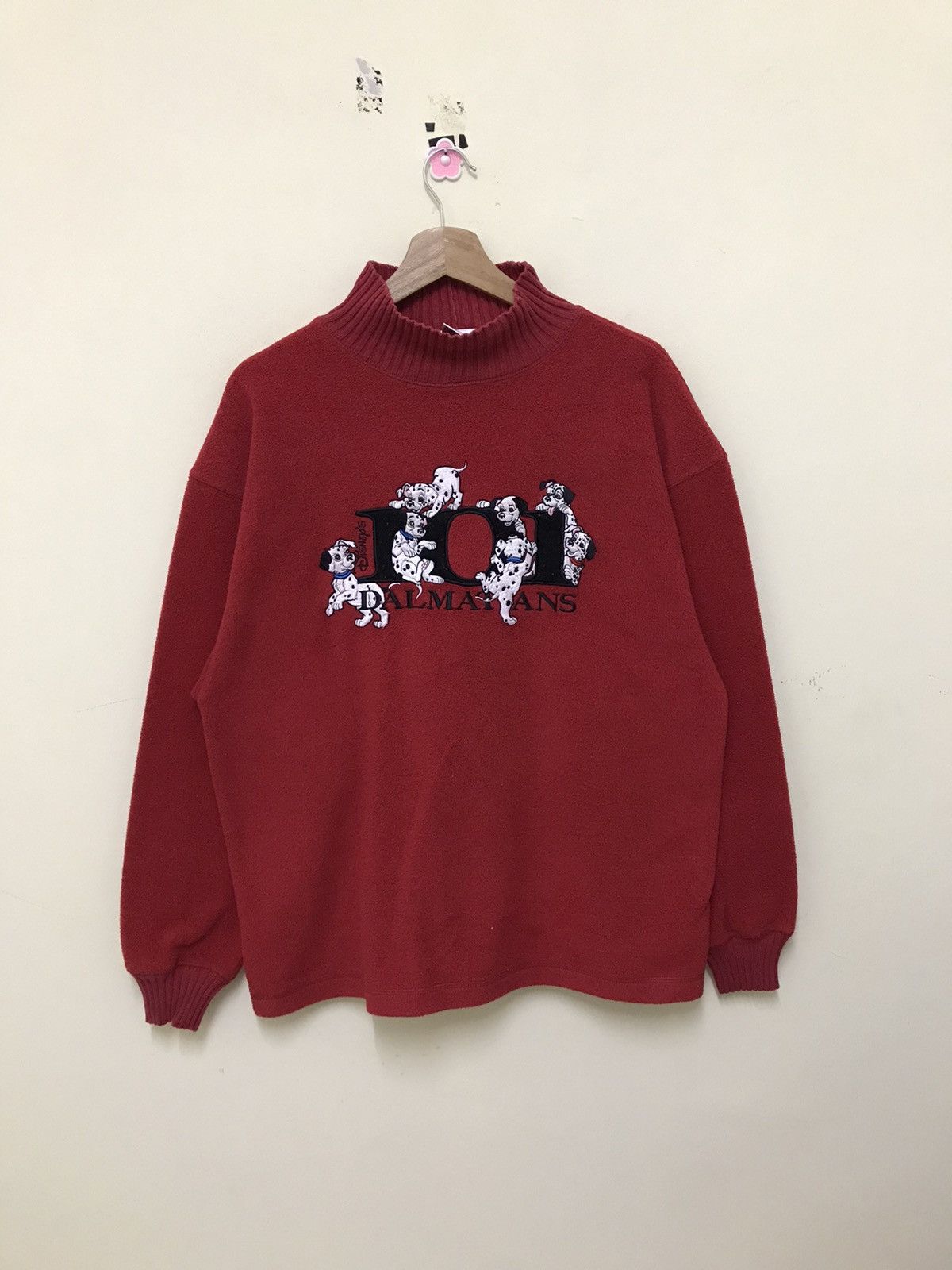 Disney × Vintage Vintage The Disney Dalmatans Turtleneck Fleece Sweatshirt Size US M / EU 48-50 / 2 - 5 Thumbnail