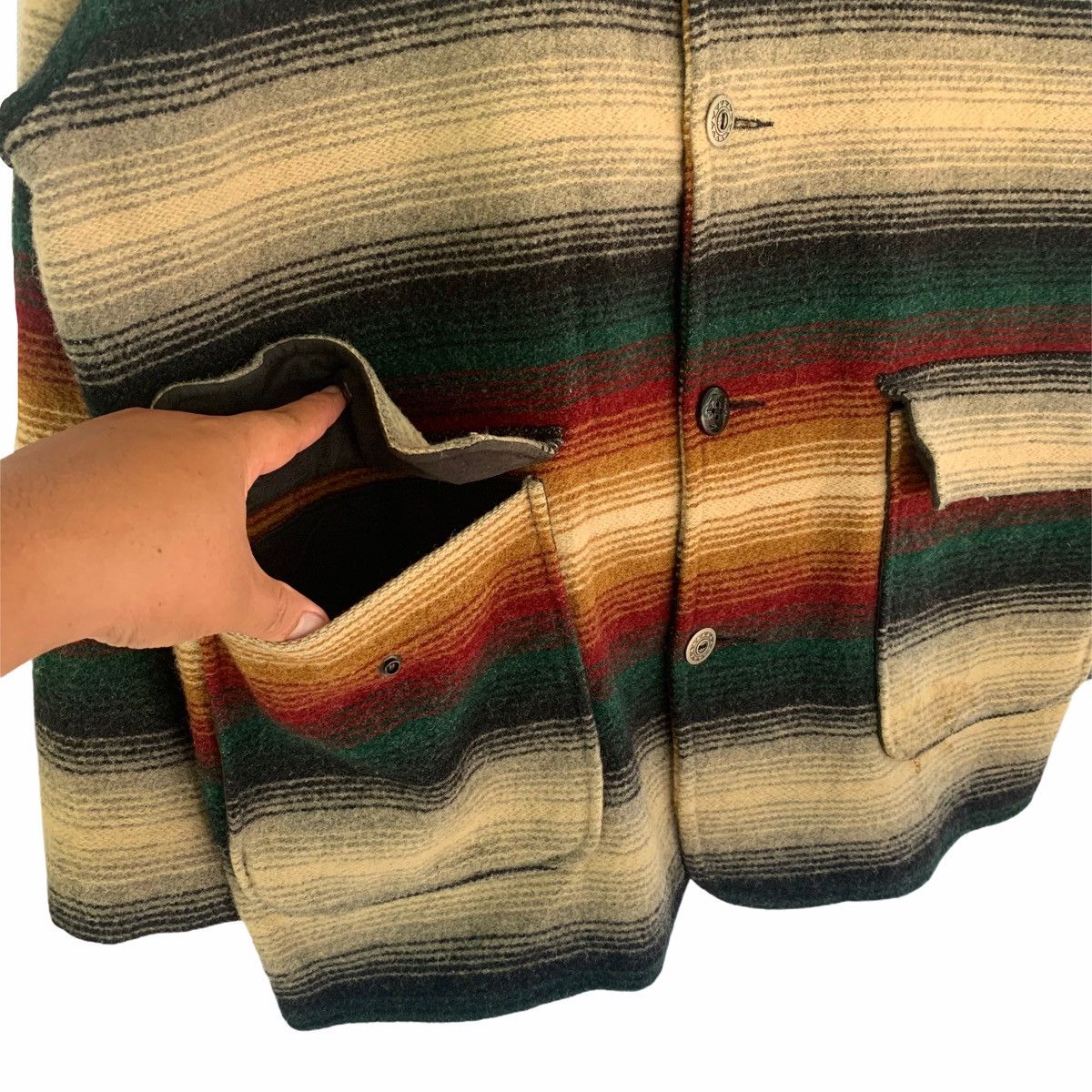 Woolrich Woolen Mills Woolrich Multicolor Wool Jacket Size US L / EU 52-54 / 3 - 6 Thumbnail