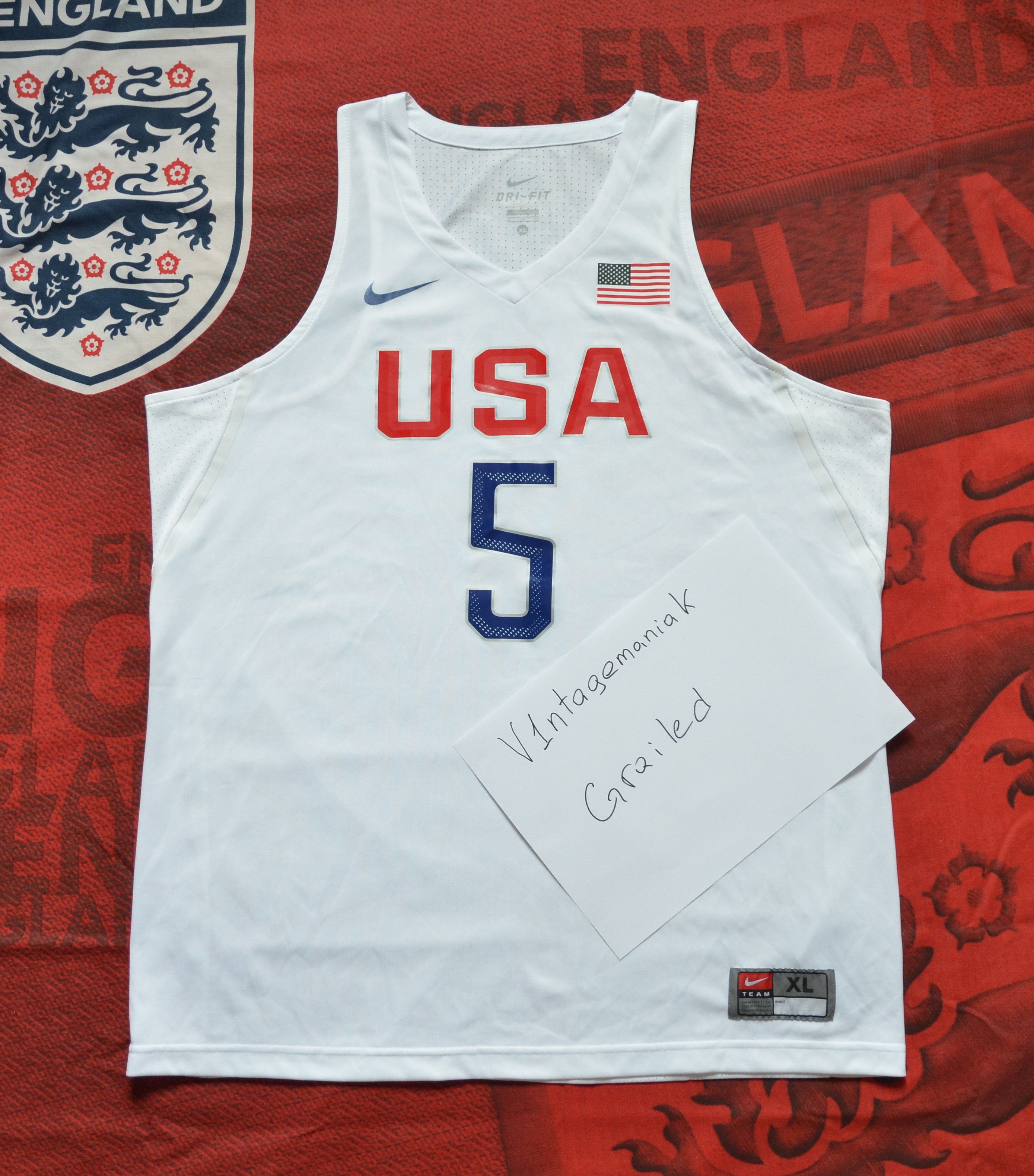 Jersey Nike Usa Olympics Nike Kevin Durant USA Dream Team Olympic Jersey Basketball Grailed